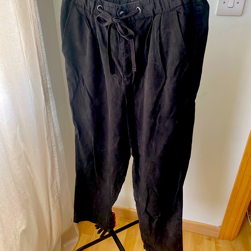 Linen drawstring pants